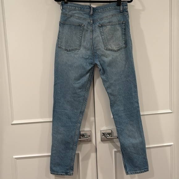 Reformation Organic Cotton High Rise Straight Leg Maya Wash Jeans Size 29 - Picture 11 of 14